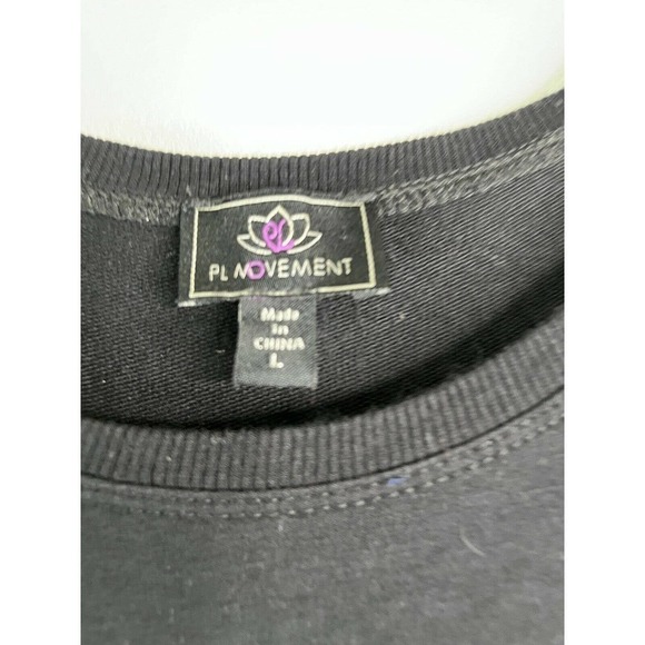 Pl Movement by Pink Lotus Mini Dress Drawstring Waist Black Size Large - Picture 4 of 9